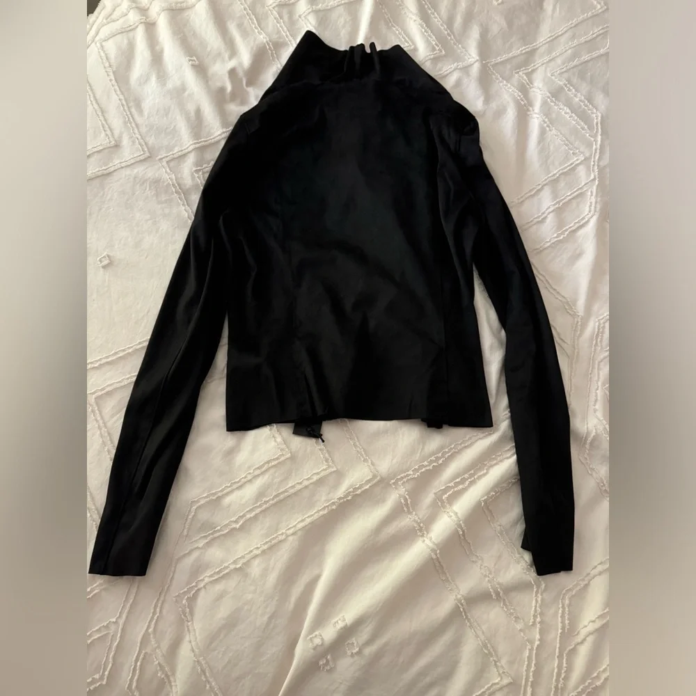 NWT BLANKNYC Faux Suede Drape front Jacket small - Picture 10 of 14